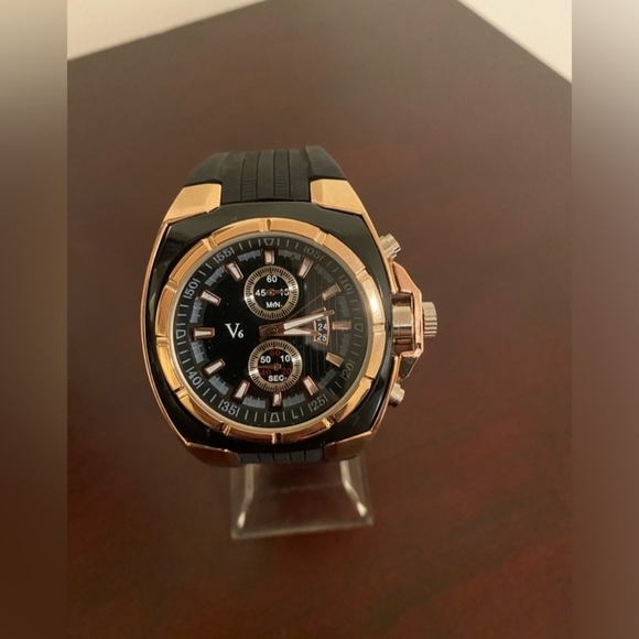 Men’s Rose Gold V6 Super Speed Fashion Watch - Picture 2 of 4